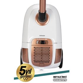 Goldmaster İnci By 5504 Beyaz Toz Torbalı Elektrikli Süpürge