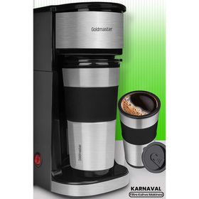 Goldmaster Karnaval 750W Paslanmaz Termos Bardaklı Kişisel Filtre Kahve Makinesi