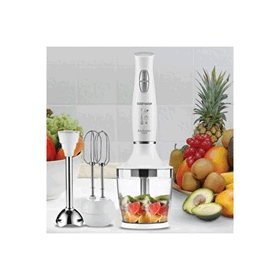 Goldmaster Kitchenmix 1000W Güçlü Motor Turbo Hız Ayarlı 3 in 1 Beyaz Blender Set