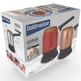 Goldmaster Köpük Mor Çift Ağızlı Paslanmaz Çelik Elektrikli Cezve