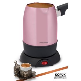 Goldmaster Köpük Sedef Pembe Çift Ağızlı Paslanmaz Çelik Elektrikli Cezve