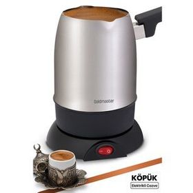 Goldmaster Köpük Silver Çift Ağızlı Elektrikli Cezve