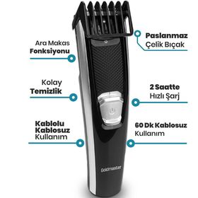 Goldmaster Lider Paslanmaz Yıkanabilir Başlıklı Şekillendirme Makinesi
