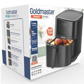 Goldmaster Palmi Sıcak Tutma Özellikli 7 lt Geniş XXL Dokunmatik 10 Ön Ayarlı Airfryer