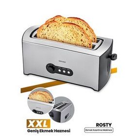 Goldmaster Rosty XXL İnox Geniş Ekmek Hazneli 7 Seviyeli Buz Çözme Özellikli Ekmek Kızartma Makinesi