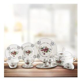 Goldmaster YTB8505 Gala 85 Parça 12 Kişilik Excellent Bone China Yemek Takımı