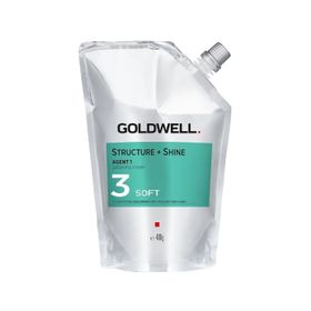 Goldwell Structure + Shine Agent 1 Hassaslaşmış Boyalı ve Röfleli Saçlar için 3 Soft 400 g Kalıcı Düzleştirici