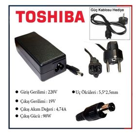 Gomax Toshiba PA-1750-24 PA3715U-1ACA Uyumlu Adaptör