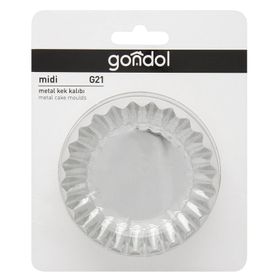 Gondol G-21 Midi Metal 6'lı Kek Kalıbı