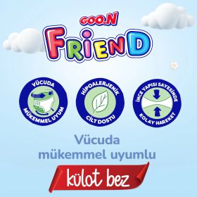 Goo.N Friend No:4 Maxi 120 Adet Külot Bebek Bezi