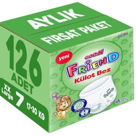 Goo.N Friend No:7 XXLarge 126 Adet Külot Bebek Bezi