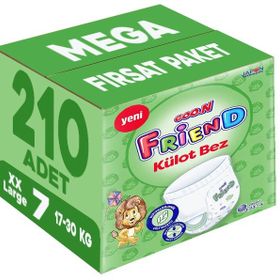 Goo.N Friend No:7 XXLarge 210 Adet Külot Bebek Bezi