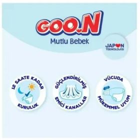 Goo.N Mutlu Bebek No:4 Maxi 540 Adet Bebek Bezi