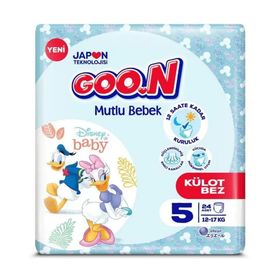 Goo.N Mutlu Bebek No:5 Junior 24 Adet Külot Bebek Bezi