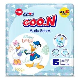 Goo.N Mutlu Bebek No:5 Junior 26 Adet Bebek Bezi