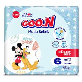 Goo.N Mutlu Bebek No:6 XLarge 80 Adet Külot Bebek Bezi