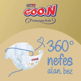 Goo.N Premium Soft No:1 Yenidoğan 400 Adet Bebek Bezi