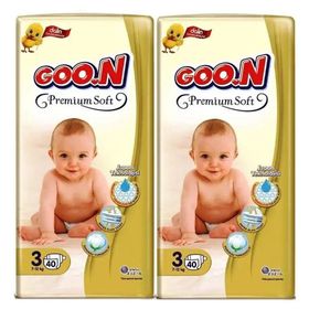 Goo.N Premium Soft No:3 Midi 80 Adet Bebek Bezi