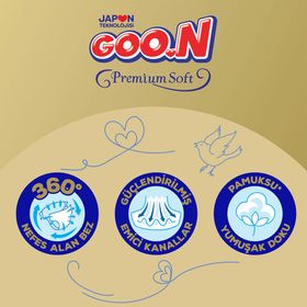 Goo.N Premium Soft No:4 Maxi Bebek Bezi