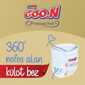 Goo.N Premium Soft No:5 Junior 15 Adet Külot Bebek Bezi