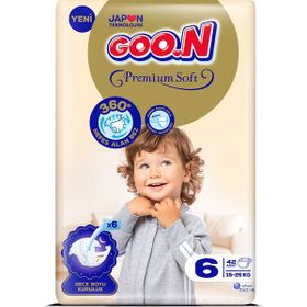 Goo.N Premium Soft No:6 XLarge 42 Adet Bebek Bezi