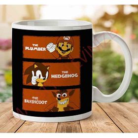 Good The Bad And The Ugly Mario Sonic And Crash Mashup Kupa Bardak