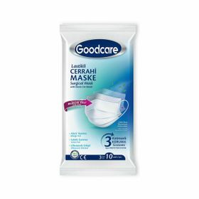 Goodcare 3 Katmanlı 10'lu Telli Cerrahi Maske