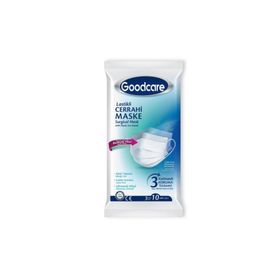 Goodcare 3 Katmanlı 10'lu Telli Cerrahi Maske
