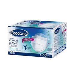 Goodcare 3 Katmanlı 50'li Telli Cerrahi Maske