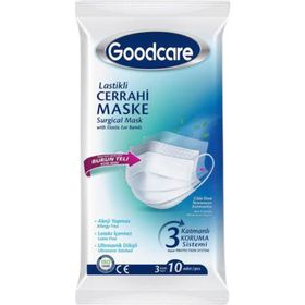 Goodcare 3 Katmanlı 50'li Telli Cerrahi Maske