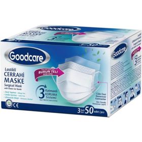 Goodcare 3 Katmanlı 50'li Telli Cerrahi Maske