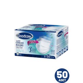 Goodcare 3 Katmanlı 50'li Telli Cerrahi Maske
