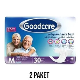 Goodcare Bel Bantlı Yetişkin Medium 2x30 Adet Yetişkin Hasta Bezi