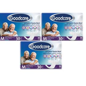 Goodcare Bel Bantlı Yetişkin Medium 3x30 Adet Yetişkin Hasta Bezi