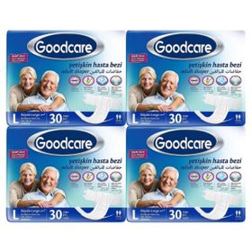 Goodcare Büyük Boy L 30'lu 4 Adet Belbantlı Hasta Bezi