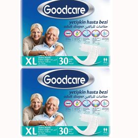 Goodcare Tekstil Yüzey Ekstra Büyük Boy Xl 30'lu 2 Paket Belbantlı Hasta Bezi