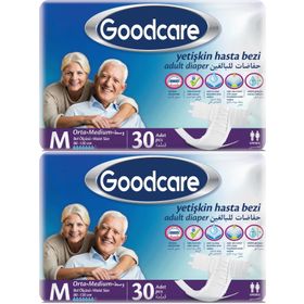 Goodcare Yetişkin Bel Bantlı Tekstil Yüzey Medium 30x2 Adet Hasta Bezi