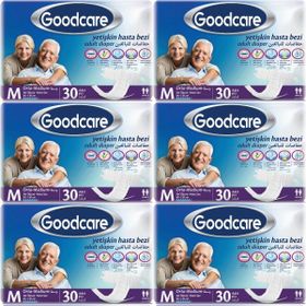 Goodcare Yetişkin Bel Bantlı Tekstil Yüzey Medium 30x6 Adet Hasta Bezi