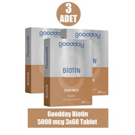 Goodday Biotin 5000 mcg 3x60 Tablet