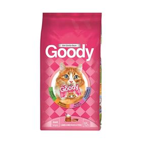 Goody Kuzu Etli Pirinçli 15 kg Lezzetli Besleyici Pratik Ekonomik Yetişkin Kuru Kedi Maması