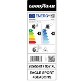 Goodyear 205/55 R17 95V XL Eagle Sport 4 Seasons Dört Mevsim Lastiği