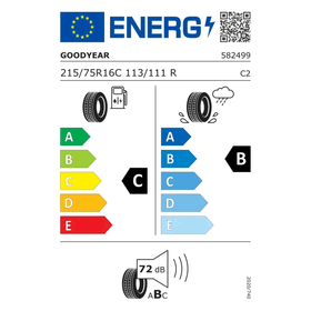 Goodyear 215/75 R16C 113/111R EfficientGrip Cargo Yaz Lastiği