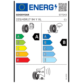 Goodyear 225/45 R17 94Y XL FP Eagle F1 Asymmetric 6 Yaz Lastiği