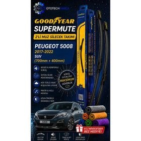 Goodyear Peugeot 5008 Supermute 2017-2022 SUV 700+400 mm 2'li Muz Silecek Takımı