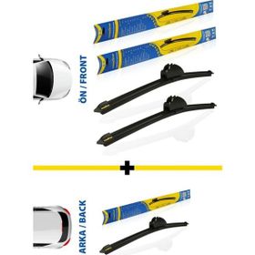 Goodyear Seat Ibiza Supermute 2011-2022 SW 600+400+380 mm Siyah Ön ve Arka 3'lü Muz Silecek Takımı