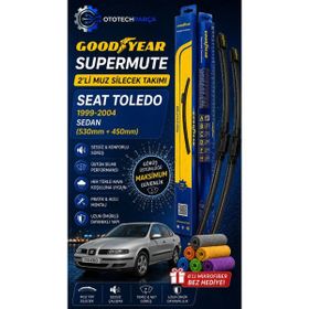 Goodyear Seat Toledo Supermute 1999-2004 Sedan 530+450 mm 2'li Muz Silecek Takımı