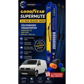 Goodyear Volkswagen Transporter Supermute 2003-2012 Panelvan 600+580 mm 2'li Muz Silecek Takımı