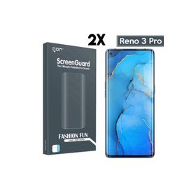 Gor Oppo Reno 3 Pro 3D Kavisli Full Ekran Koruyucu 2 Adet Set