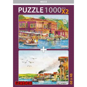 Gordion Çengelköy Kuzguncuk Sahili 2x1000 Parça Puzzle