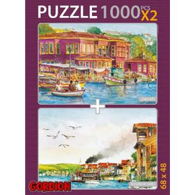 Gordion Çengelköy Kuzguncuk Sahili 2x1000 Parça Puzzle